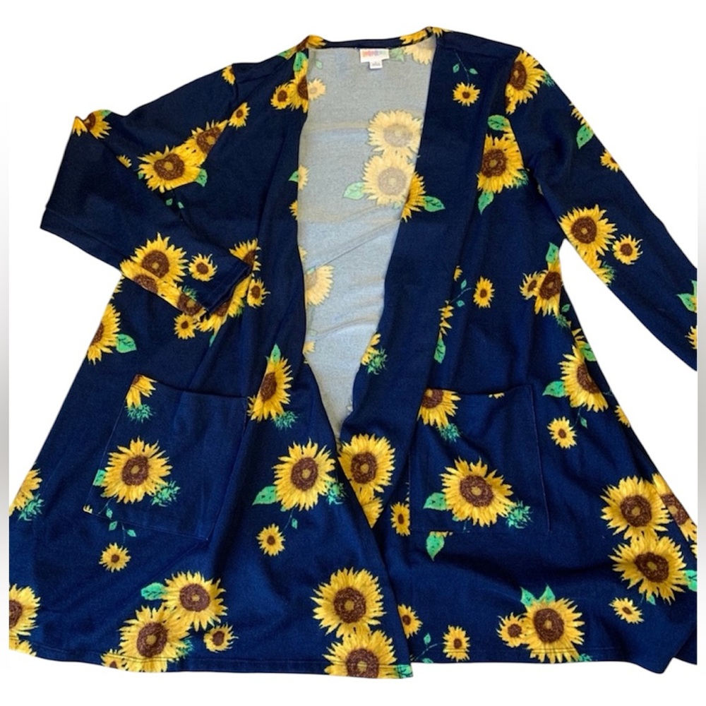 Lularoe Sunflower Caroline Large NWOT